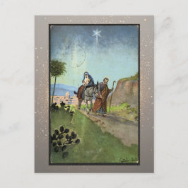 Cartão de Natal Religioso Vintage