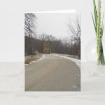 Cartão de Natal "Road to Oxford Mill Ruins"