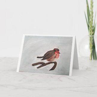 cartão de natal Robin