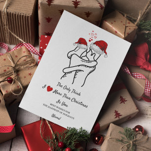 Cartão de Natal Romântico - Amor de Natal