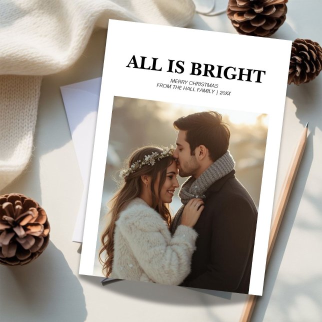 Cartão de Natal Romântico de Casal (Criador carregado)