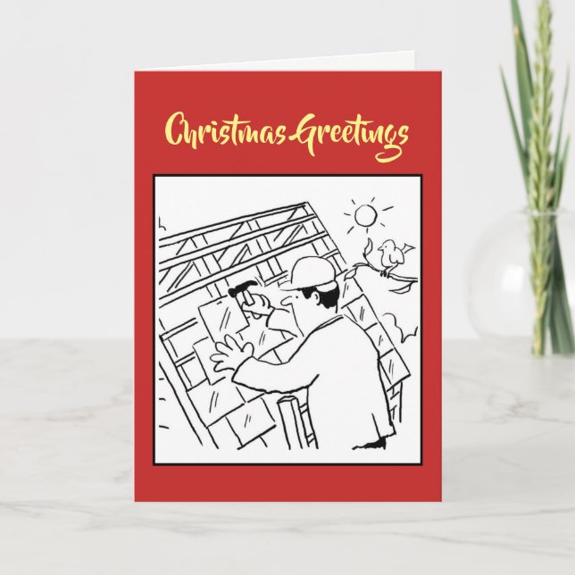 Cartão de Natal Roofer (Frente)