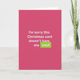 Cartão de Natal Rosa Humorístico
