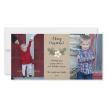 Cartão de Natal Russo 2 fotográfico / branco burla