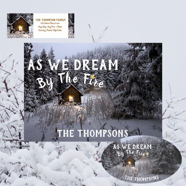 Cartão de Natal Russo Com Nome (Rustic Country Christmas - Card
Add the Matching Sticker and Return Address Label)