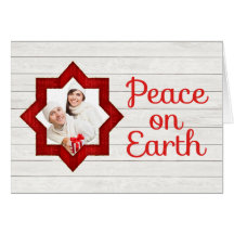 Cartão de Natal Rustic Country Photo