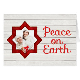 Cartão de Natal Rustic Country Photo