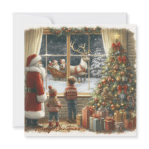 Cartão de Natal Rústico Vitoriano