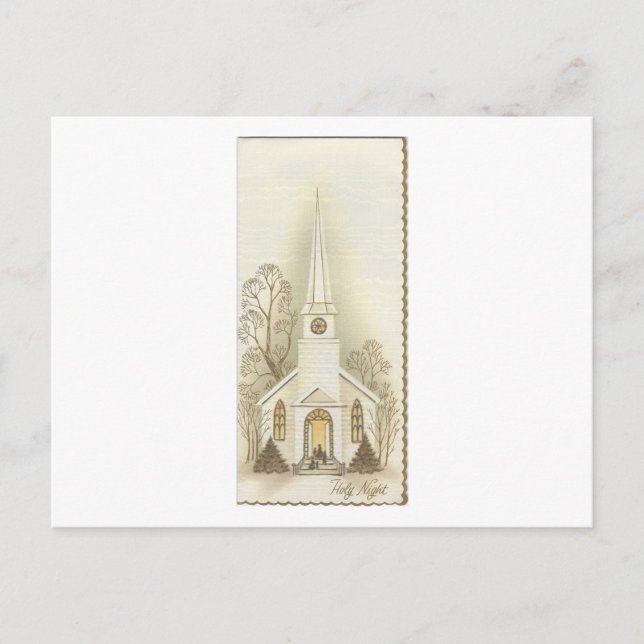 Cartão de Natal "Santa Noite" (Frente)