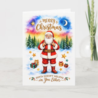 Cartão de Natal sarcástico e engraçado