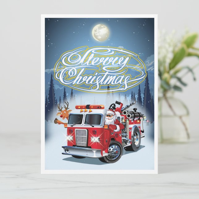 cartão de Natal saudação (Em pé/Frente)