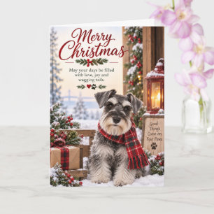Cartão de Natal Schnauzer