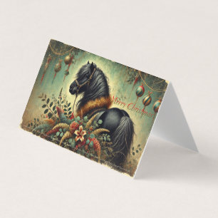 Cartão de Natal Shetland Pony