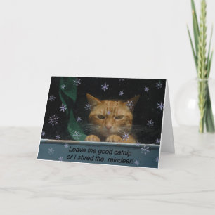 Cartão de Natal "Shred rhe Reindeer"