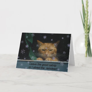 Cartão de Natal "Shred rhe Reindeer"