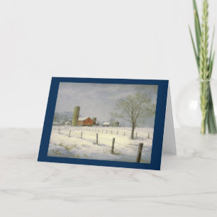Cartão de Natal "Silent Snowfall" de Paul McGehee