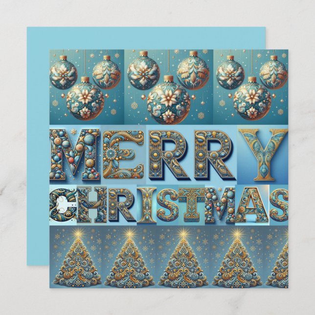 cartão de natal simples (Frente/Verso)