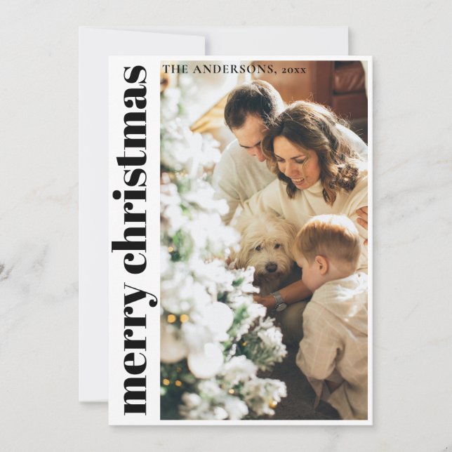 Cartão de Natal Simples e Minimalista (Frente)