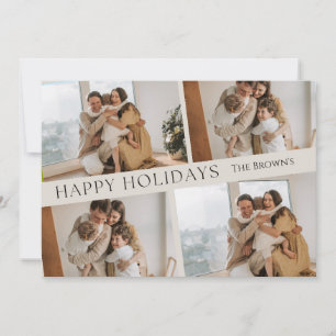 CARTÃO DE NATAL SIMPLES PERSONALIZÁVEL DE FÉRIAS F