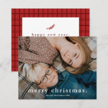Cartão de Natal Simples Tipo Foto Feliz Natal