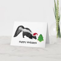 Cartão de Natal Skunk