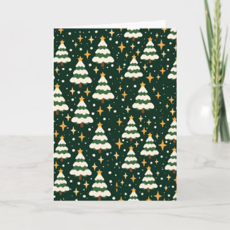 Cartão de Natal Snowy Pines