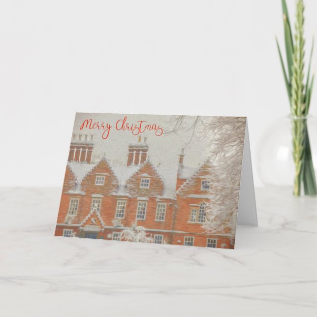 Cartão de Natal Snowy Tamworth (Frente)