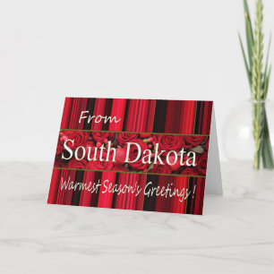Cartão de Natal South Dakota, específico do Estado
