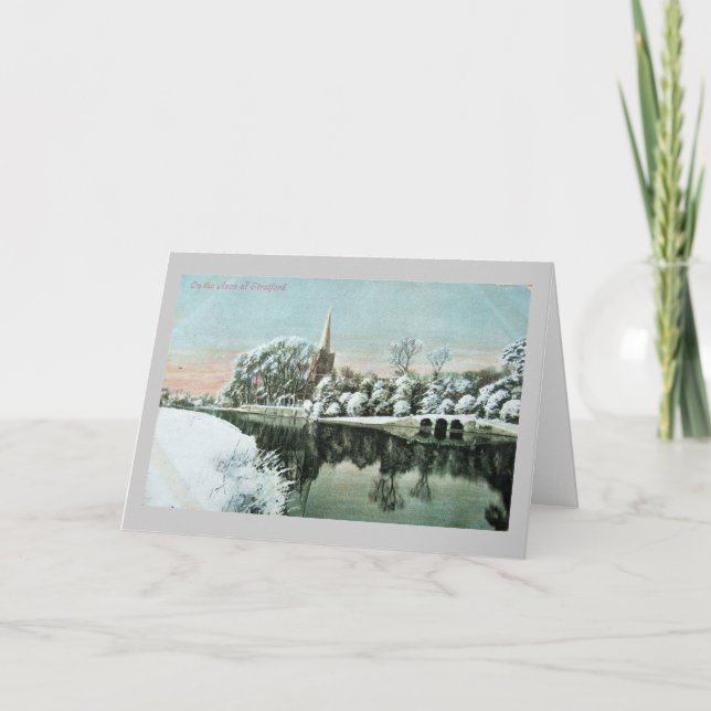 Cartão de Natal, Stratford-on-Avon (Frente)