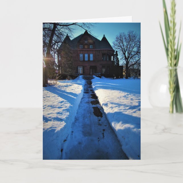 Cartão de Natal "Sumner McKnight Mansion" (Frente)