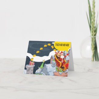Cartão de Natal Taco-ho-ho-ho (Vazio)
