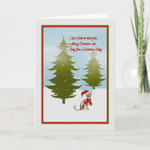 Cartão de Natal, tal como Dito por um Gato