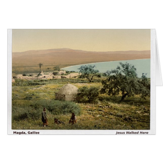 Cartão de Natal Terra Santa Galileia (Frente Horizontal)