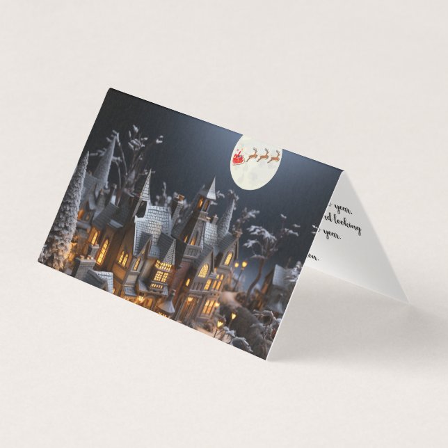 Cartão de Natal tradicional (Frente)