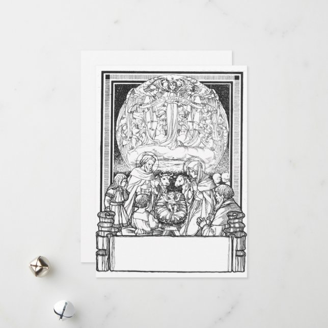 Cartão de Natal Tradicional (Frente/Verso In Situ)