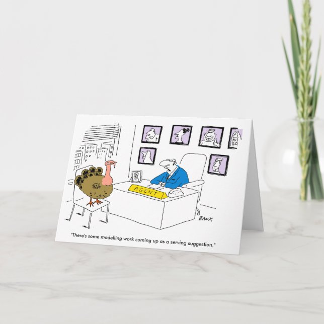 Cartão de Natal Turkeys (Frente)