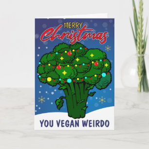 Cartão de Natal Vegan Engraçado, Feliz Natal