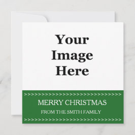 cartão de Natal verde. Adicione o seu