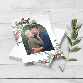 Cartão de Natal Verde Eucalyptus