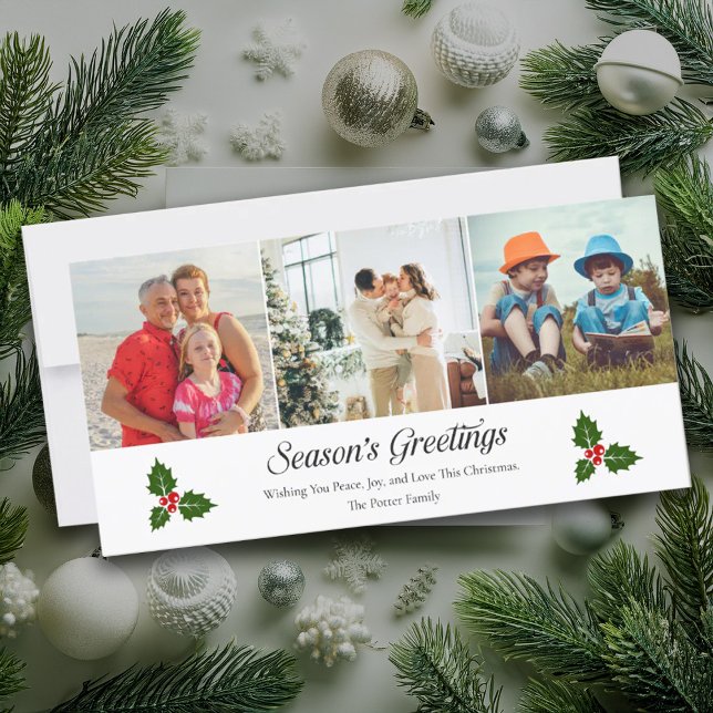 Cartão de Natal verde, preto e branco (Criador carregado)