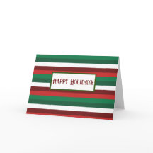 Cartão de Natal Vermelho e Verde