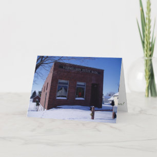 Cartão de Natal "Vermilm State Bank"