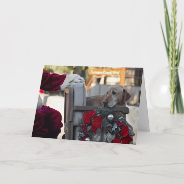 Cartão de Natal: Véspera de Natal no Vale da Morte (Frente)