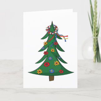 Cartão de Natal - Vinok Ucraniano