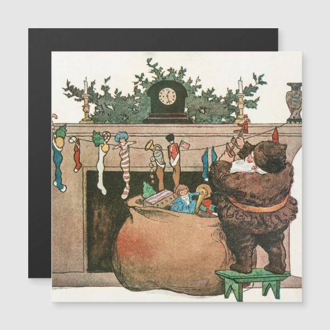 Cartão de Natal Vintage (Frente/Verso)