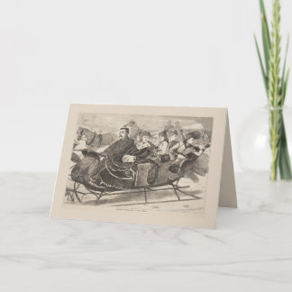 Cartão de Natal Vintage 1869 | Winslow Homer