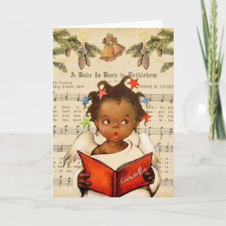 Cartão de Natal Vintage Afro-Americano