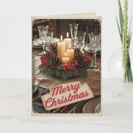 Cartão de Natal Vintage EDITABLE