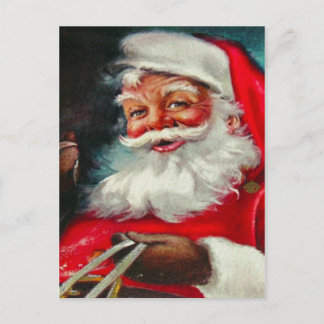 Cartão de Natal Vintage Santa Claus