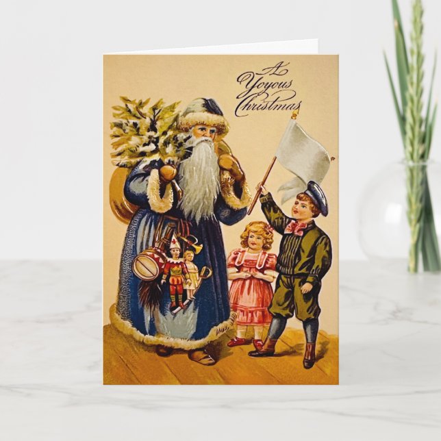 Cartão de Natal Vintage Yoyy (Frente)